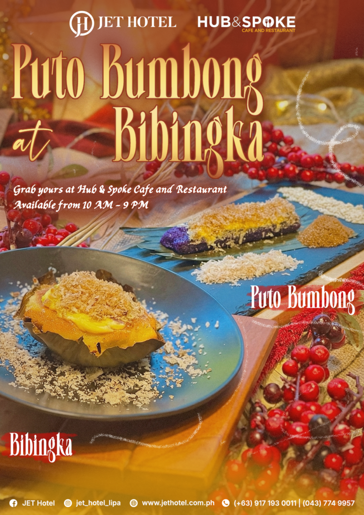 Hub & Spoke JET Hotel Puto Bumbong and Bibingka Promo